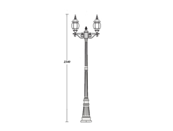 Парковые светильники  America S Abg (h=2.0м)