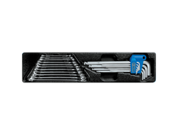 Набор комбинированных ключей и шестигранников, ложемент, 20 предметов KING TONY 9-90120MR