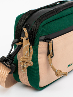 Сумка Якорь Таблетка Бежевый Твил / Темно-Зеленый Нейлон фото 4