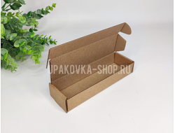 Коробка с откидной крышкой 175*60*28 мм БУРЫЙ