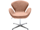 SWAN CHAIR пыльно-розовый, искусственная замша