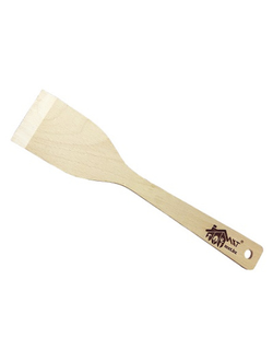 Лопатка деревянная 27 см. прямая, рабочая часть 9,5*5,5 см, бук