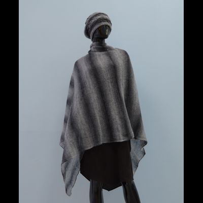 Итальянский палантин Vizio 7014 SX темно - серый