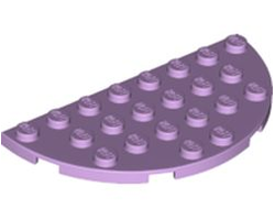Plate, Round Half 4 x 8, Lavender (22888 / 6204112)