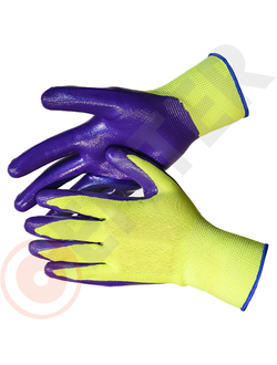 Перчатки нейлоновые с нитриловым покрытием СВС