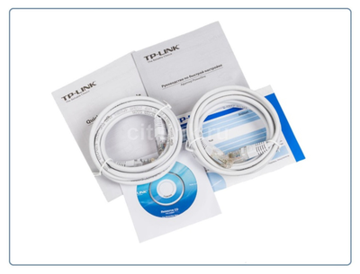 TP-LINK, HomePlug AV2 Сетевой адаптер PowerLine 1000 Мбит/с Ethernet  с розеткой (комплект 2 шт.)