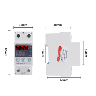 Реле контроля напряжения и тока Sinotimer SVP-916 (63А)