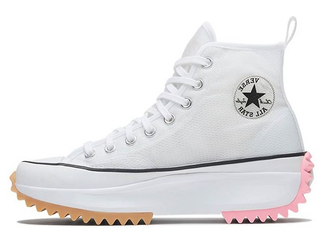 Converse Run Star Hike High Top белые в сеточку