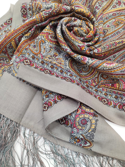 Павловопосадский шарф Романтическое свидание 1388-51