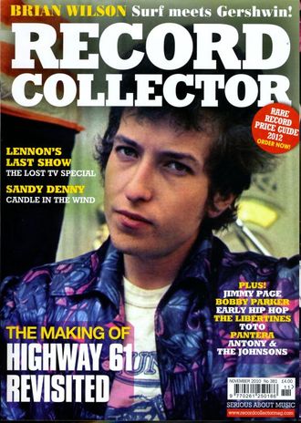 Record Collector Magazine November 2010 Bob Dylan Cover, Иностранные журналы в Москве, Intpressshop