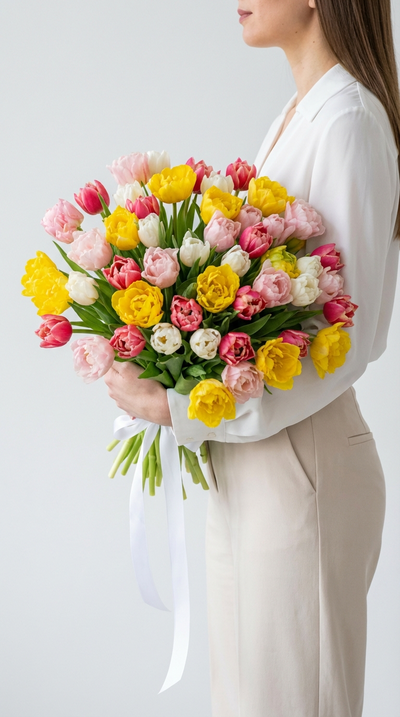 Букет цветов на 8 марта № 763