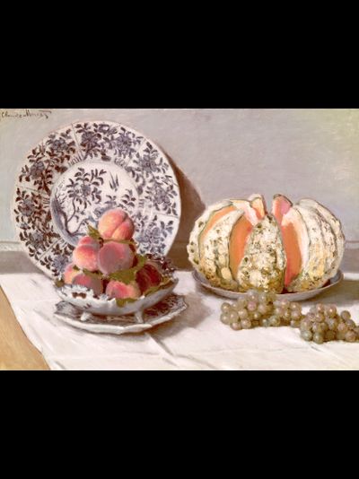 Купить греющую картину с фото репродукции Клода стиль жизни с Мелон