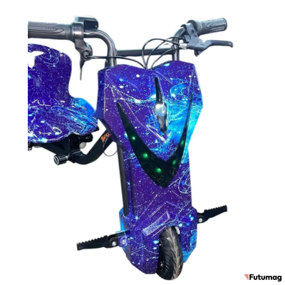 Электроскутер Дрифт Карт KUGOO KIRIN синий космос