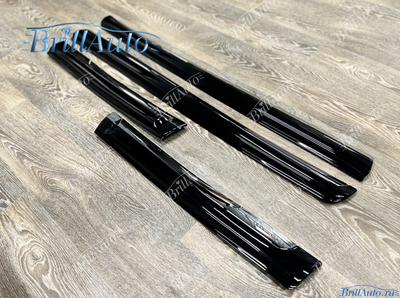 Молдинги Toyota Land Cruiser Prado 150 черные с хромом