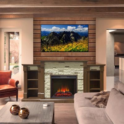 Электрокамин Моника LUX NT M1 с очагом Sparta 25.5 LED