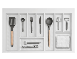 Лоток  для столовых приборов TRAY 800мм, БЕЛЫЙ  (13.0079)  AQ