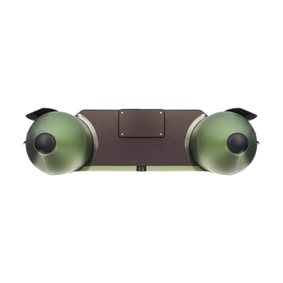 Моторная лодка Аква 2800 слань-книжка киль зеленая