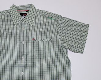 Рубашка с коротким рукавом Quiksilver Зеленый / Белый