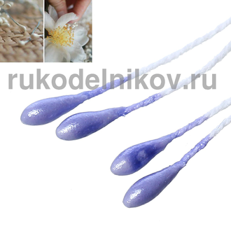 тычинки двусторонние сиреневые 60х1 мм, около 86 шт, 1 пучок