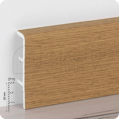 Плинтус из вспененного ПВХ Rico Concept 80мм 2,2м. 80002 Пальма персиковая