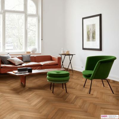 Инженерная доска Haro Allegro Дуб Дымчатый 537902 лак