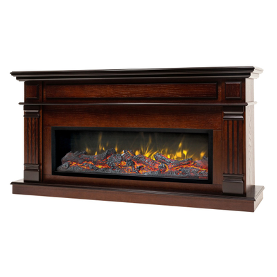 Линейный электрический камин Islandia AO с очагом Beverly 1000