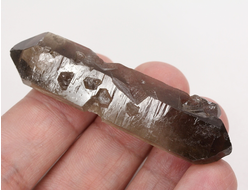Кварц дымчатый, раухтопаз, кристалл двухголовик, Бразилия (65*16*10 мм, 20 г) №35775