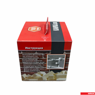 Фиксатор шва КАВКА 10х10х30мм (Уп. 243шт., Кор. 24 уп.)