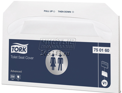 Одноразовые покрытия на унитаз Tork Advanced 1/2