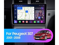 Штатная магнитола FarCar BM017M-2K для Peugeot 307 1 (2001-2008) на Android (4/32 gb, DSP, 4G, WiFi, GPS, BT, QLED 2K)