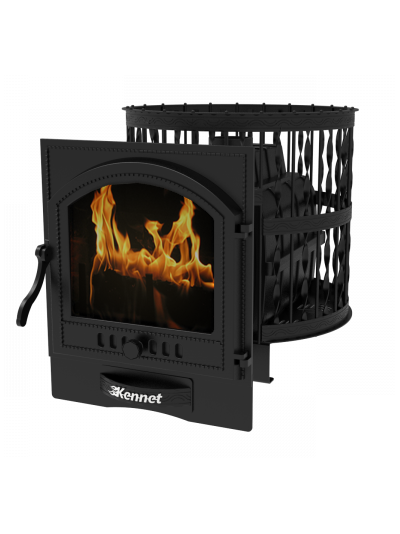 Печь банная Kennet Бастион 22 сетка ковка панорама