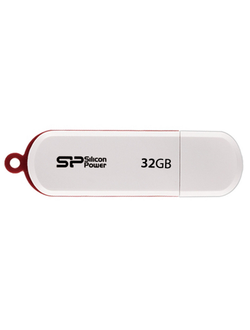 Флеш-память Silicon Power LuxMini 320, 32Gb, USB 2.0, белый, SP032GBUF2320V1W