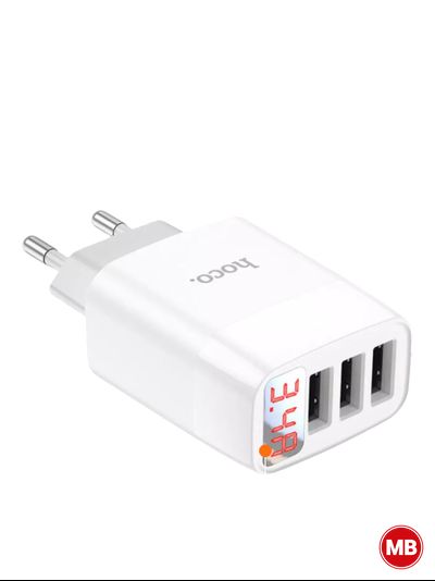 Адаптер зарядный с 3 USB портами