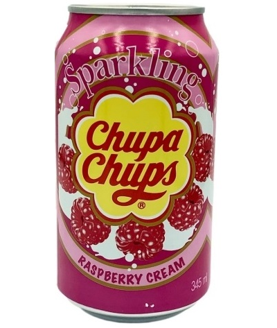 Chupa Chups Газированный Напиток Малиновый крем 345мл (24)