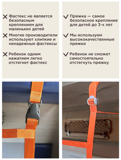 Бортик БИГ с фиксаторами 120 см Оранжевый