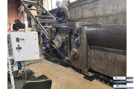 Тестовый запуск щепореза 55 квт