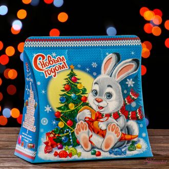 Подарочная коробка &quot;Кролик с морковкой&quot;, 20 х 24 х 12 см