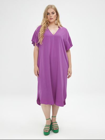 Платье на бретелях из вискозы, цвета в ассортименте