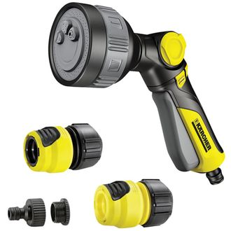 Пистолет для полива KARCHER Plus, многофункциональный, регулировка напора, аксессуары в комлекте, пластик, 2.645-290.0