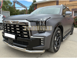 Защита переднего бампера двойная Папа Тюнинг d60/42 для GAC GS8 2025-