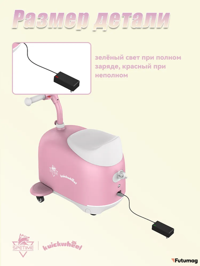 Электросамокат детский Spetime E9 Max розовый