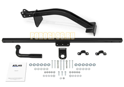 Фаркоп, шар A, 900/75 кг. Atlas для Lada 4x4 3d/5d / 4x4 Urban 3d/5d 1995-