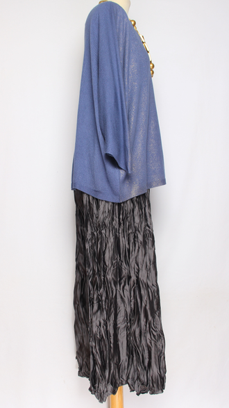 ДЖЕМПЕР "КИМОНО НАКАТ" синий, голубой до р.54