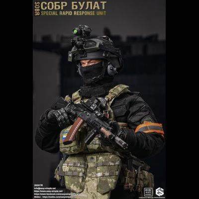 Боец спецназа МВД СОБР "Булат" - Коллекционная ФИГУРКА 1/6 СОБР Булат Special Rapid Response Unit (SOBR) (26067R) - Easy&amp;Simple