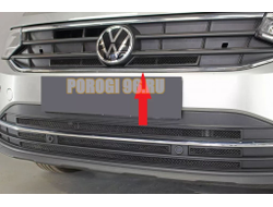 Защита радиатора для Volkswagen Tiguan 2020- black верх