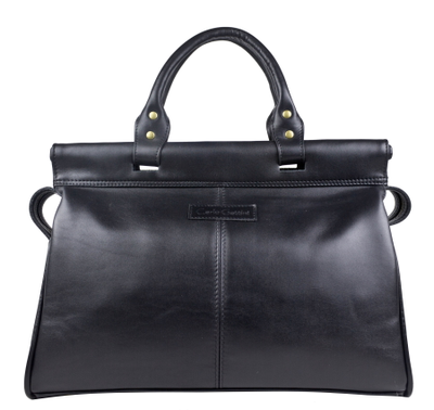 Кожаный саквояж Monvalle Premium black (арт. 4046-51)