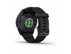 Умные часы Garmin Fenix 7S PRO Sapphire Solar титановый угольно-серый DLC с силиконовым ремешком