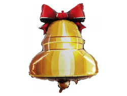 Фольгированный шар "Колокольчик с ленточкой"