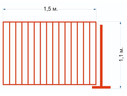 Ограждение для аттракционов по  ГОСТ 33807-2016 Вариант 2