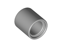 Technic, Liftarm Thick 1 x 1 Spacer, Metallic Silver (18654 / 6227958)